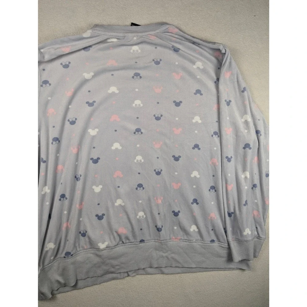 Disney Pajama 2 Piece‎ Set Women's Mickey Silky Stretch Fleece Long Sleeve XXL - Picture 12 of 13